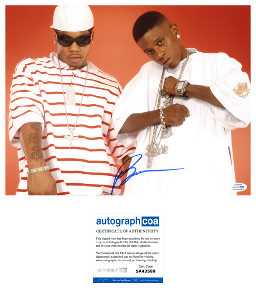 Lil Boosie Badazz Signed Autographed 11x14 Photo Hip Hop Rapper ACOA COA