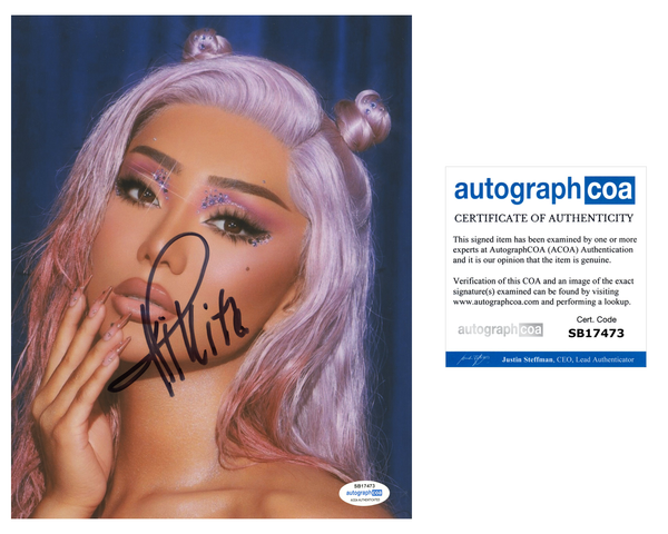 Nikita Dragun Signed Autographed 8x10 Photo Model Mua YouTuber ACOA COA