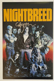 Clive Barker Signed Autographed Nightbreed 11x17 Movie Poster Photo Beckett COA