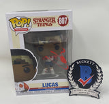Caleb McLaughlin Signed Autographed Funko Pop Lucas Stranger Things Beckett COA