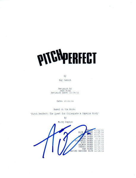 Adam Devine Signed Autographed PITCH PERFECT Movie Script Screenplay COA