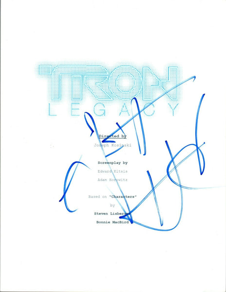 Garrett Hedlund Signed Autographed TRON LEGACY Movie Script COA
