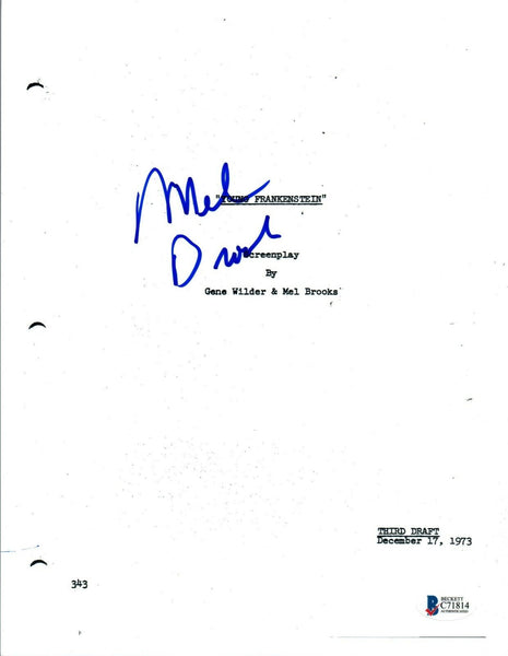 Mel Brooks Signed Autographed YOUNG FRANKENSTEIN Full Movie Script BAS COA