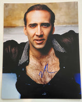 Nicolas Cage Signed Autographed 11x14 Photo Shirtless Pose COA