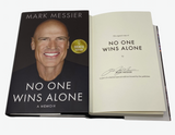 Mark Messier Signed Autographed No One Wins Alone Hardcover 1st Edition Book COA