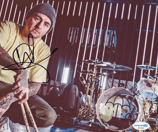 Mat Nicholls Signed Bring Me The Horizon 8x10 Photo Autograph BMTH ACOA COA