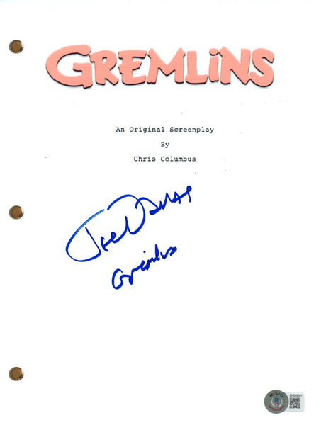Joe Dante Signed Autograph Gremlins Movie Script Screenplay Horror Beckett COA