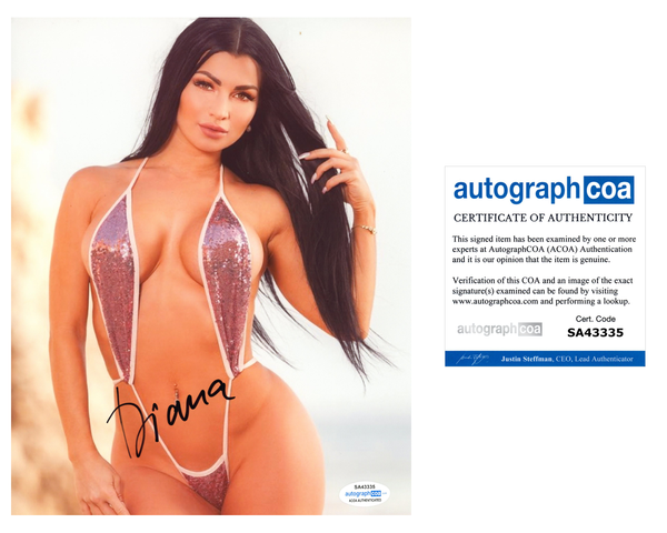 Diana Sparks Signed Autographed 8x10 Photo Sexy Model ACOA COA