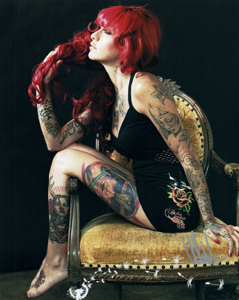 Moni Marino Signed Autographed 8x10 Photo Tattoo Artist Hot Sexy COA VD