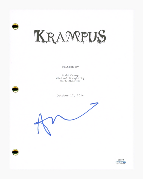 Alison Tolman Signed Autographed Krampus Movie Script Screenplay Horror ACOA COA