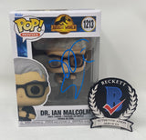Jeff Goldblum Signed Dr. Ian Malcolm Funko Pop Jurassic Park World Beckett COA