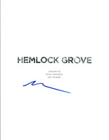 Brian McGreevey Signed Autographed HEMLOCK GROVE Pilot Episode Script COA VD