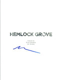 Brian McGreevey Signed Autographed HEMLOCK GROVE Pilot Episode Script COA VD