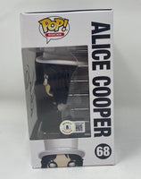 Alice Cooper Signed Autographed Funko Pop Rocks #68 Figure Beckett COA