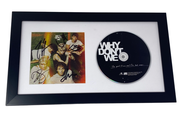 Why Don't We Band Signed The Good Times and the Bad Ones Framed CD x5 ACOA COA