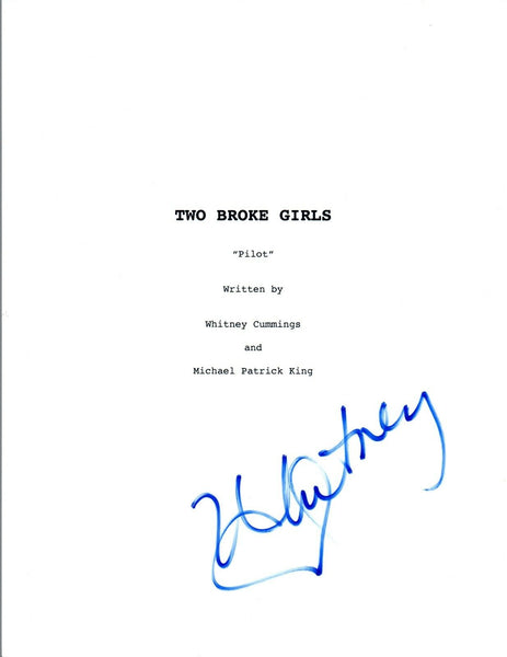 Whitney Cummings Signed Autographed TWO BROKE GIRLS Pilot Episode Script COA VD