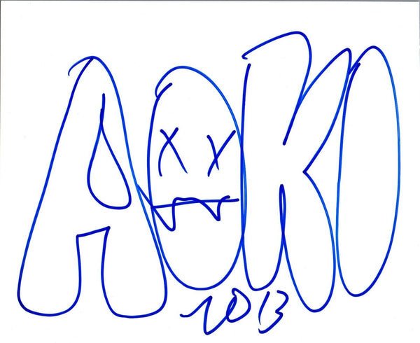 Steve Aoki Signed Autographed Hand Drawn Sketch EDM DJ COA VD