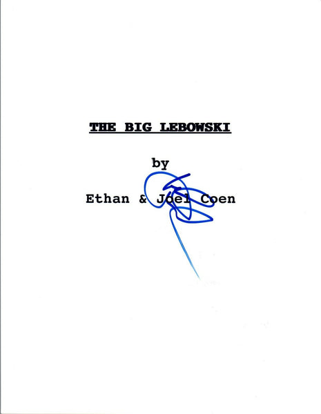 John Goodman Signed Autographed THE BIG LEBOWSKI Full Movie Script COA VD