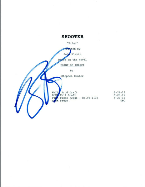 RYAN PHILLIPPE Signed Autographed SHOOTER Pilot Episode Script COA