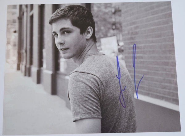 Logan Lerman Signed Autographed 11x14 Photo Percy Jackson COA