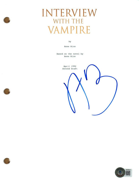 Antonio Banderas Signed Interview with the Vampire Full Movie Script Beckett COA