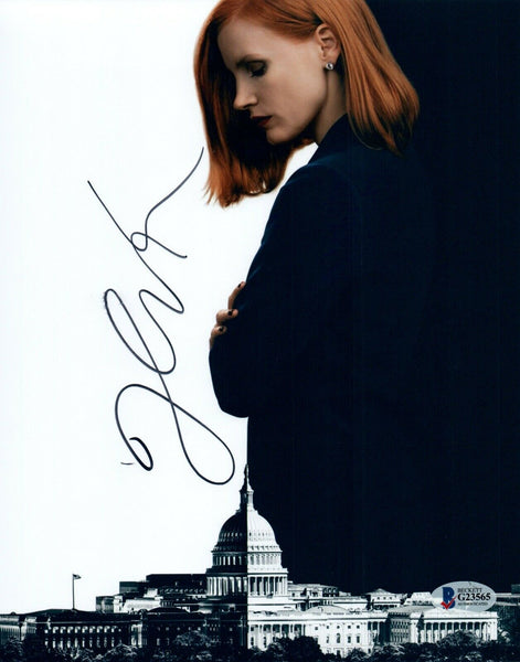 Jessica Chastain Signed Autographed 8x10 Photo ZERO DARK THIRTY Beckett COA
