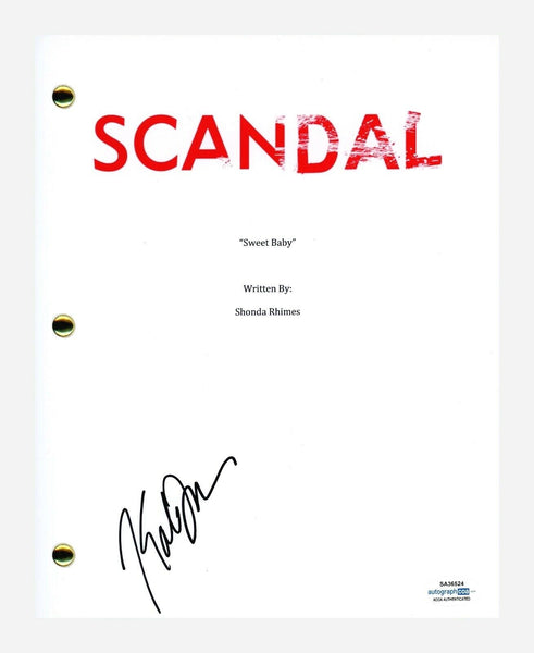 Katie Lowes Signed Autographed Scandal Pilot Episode Script Screenplay ACOA COA