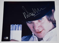 Malcolm McDowell Signed Autograph 11x14 Photo A Clockwork Orange Beckett BAS COA