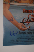 Cheech Marin & Tommy Chong Signed 12x18 Poster Photo UP IN SMOKE BAS COA