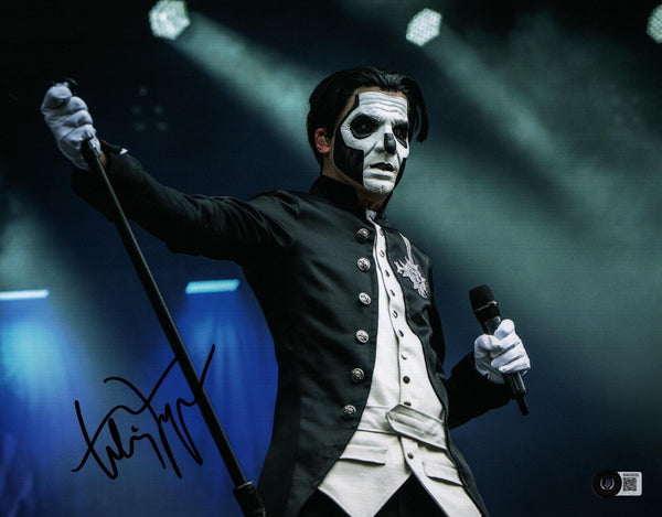 Tobias Forge Ghost Signed Autographed 11x14 Photo Papa Emeritus Band Beckett COA