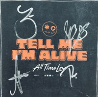 All Time Low Signed Framed Tell Me I'm Alive CD Cover Display Band Autograph COA