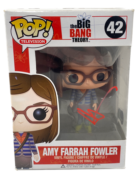 Mayim Bialik Signed The Big Bang Theory Amy Farrah Fowler Funko Pop Beckett COA