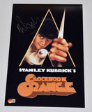 Malcolm McDowell Signed A Clockwork Orange 11x17 Movie Poster Beckett BAS COA