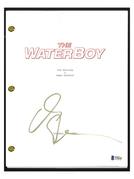 Adam Sandler Signed Autographed THE WATERBOY Movie Script BAS Beckett COA