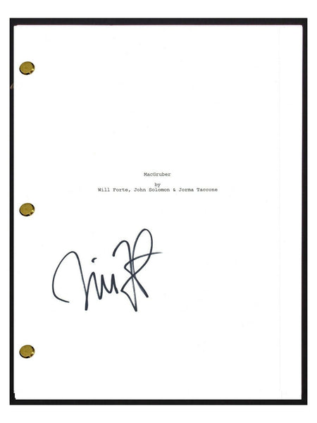 Will Forte Signed Autographed MACGRUBER Movie Script Screenplay COA