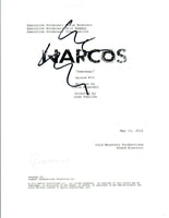 Wagner Moura Signed Autographed NARCOS Pilot Episode Script COA