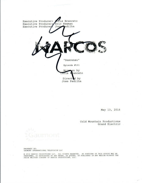 Wagner Moura Signed Autographed NARCOS Pilot Episode Script COA