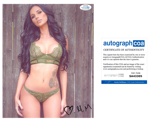 Michelle Martin Signed Autographed 8x10 Photo Sexy Model ACOA COA