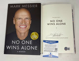 Mark Messier Signed Autograph No One Wins Alone HC 1st Edition Book Beckett COA