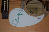 Chris Martin Signed Autograph Full Size Acoustic Guitar COLDPLAY Beckett BAS COA