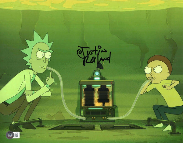 Justin Roiland Signed Rick and Morty 11x14 Photo Autograph Beckett COA