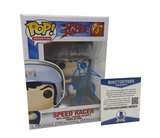 Emile Hirsch Signed Autographed Speed Racer Funko Pop Figure 737 Beckett BAS COA