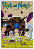 Justin Roiland Signed Rick and Morty Poster 12x18 Photo Autograph Beckett COA