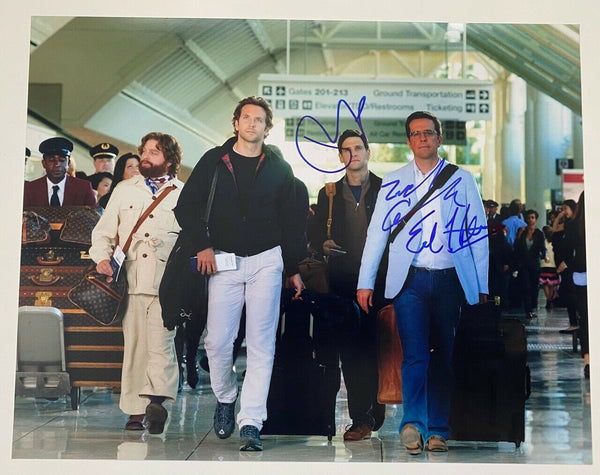 The Hangover Signed 11x14 Photo Zach Galifianakis Ed Helms Bradley Cooper COA