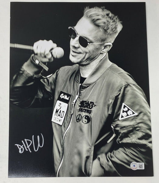 Diplo Signed Autographed 11x14 Photo EDM DJ Jack U Major Lazer Beckett COA