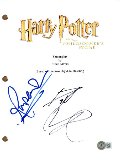 Daniel Radcliffe & Rupert Grint Signed Harry Potter Movie Script Autograph BAS
