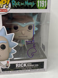 Dan Harmon Signed Rick and Morty Funko Pop Rick #1191 Autograph Beckett COA
