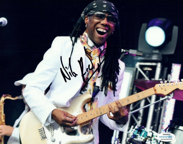 Nile Rodgers Signed Autographed 8x10 Photo Chic ACOA COA