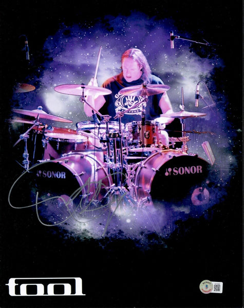 Danny Carey Tool Signed Autograph 11x14 Photo Drummer Tool Band Beckett COA