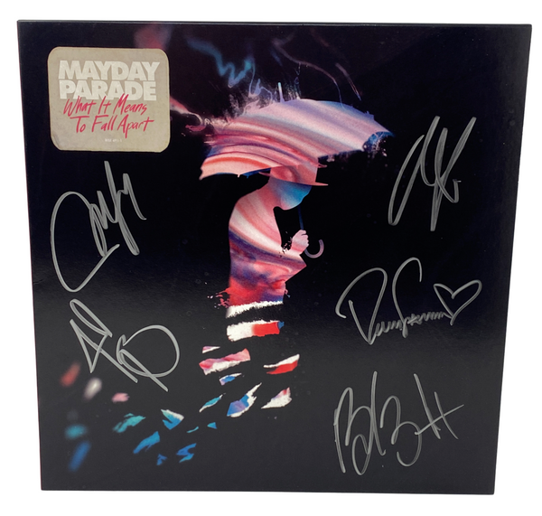Mayday Parade Signed Autograph What It Means To Fall Apart Vinyl Album LP ACOA